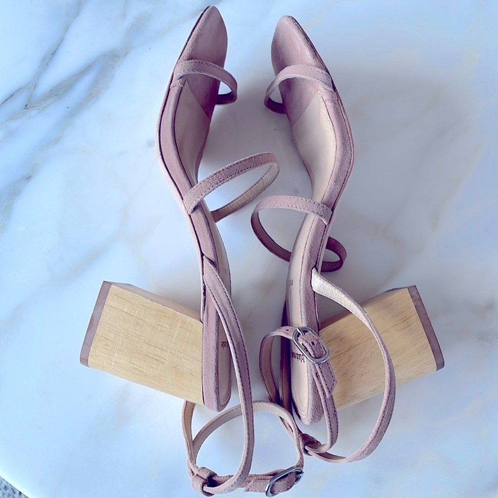 Black Suede Studio Verana Ankle Strap Sandal, Pink Suede, EU Size 38.5 - Picture 5 of 14